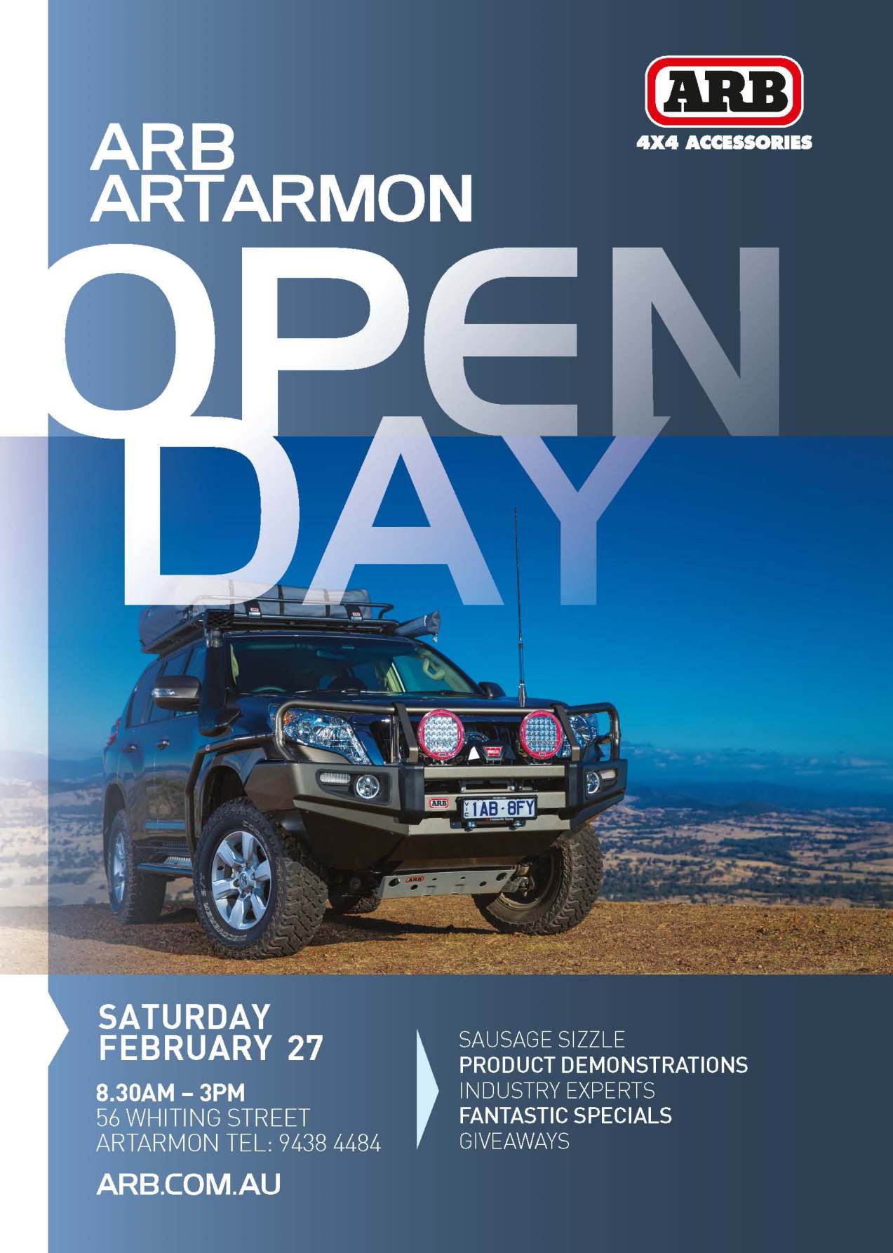 ARB Artarmon Open Day Saturday 27th of February 2016